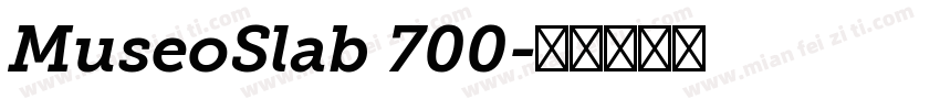 MuseoSlab 700字体转换